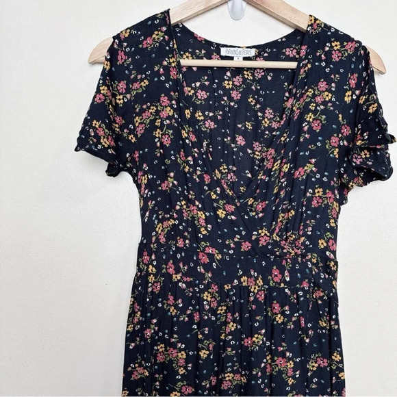 Patrons of Peace Floral Maxi Dress - Navy and Pink - Picture 5 of 13